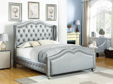 Belmont Grey Upholstered Full Bed