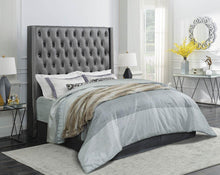 Load image into Gallery viewer, Clifton Metallic Grey Eastern King Bed