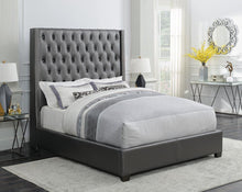 Load image into Gallery viewer, Clifton Metallic Grey Eastern King Bed