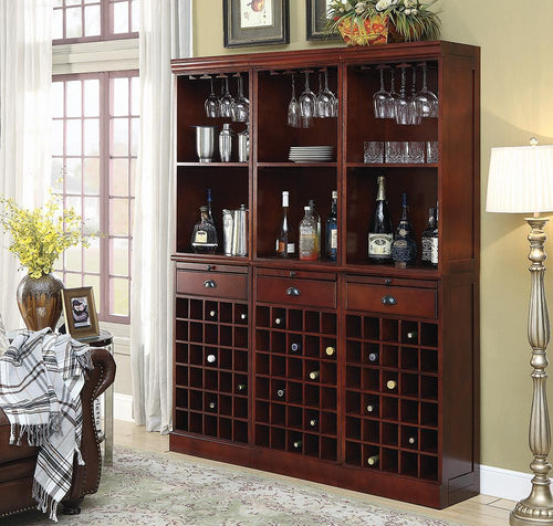 Classic Cherry Wall Bar Unit