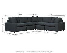 Load image into Gallery viewer, Savesto 5-Piece Sectional with Ottoman Package