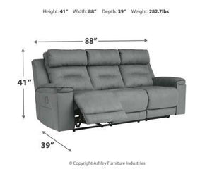 Trampton Power Reclining Sofa and Loveseat Package