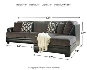 Kumasi 2-Piece Sectional with Ottoman Package