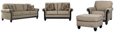 Blackwood Sofa and Loveseat with Chair and Ottoman Package