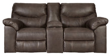 Load image into Gallery viewer, Boxberg Reclining Loveseat with Console