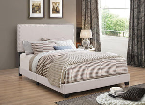 Boyd Upholstered Ivory Full Bed