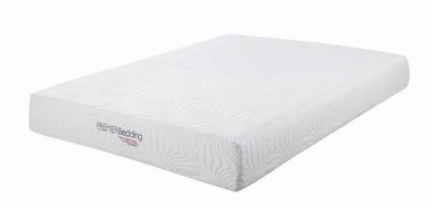 Key White 10-Inch California King Memory Foam Mattress