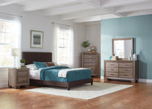 Load image into Gallery viewer, Boyd Upholstered Brown Twin Bed