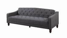 Load image into Gallery viewer, Traditional Dark Grey Sofa Bed