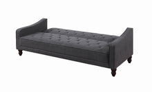 Load image into Gallery viewer, Traditional Dark Grey Sofa Bed