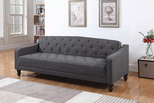 Load image into Gallery viewer, Traditional Dark Grey Sofa Bed