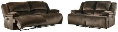 Clonmel Power Reclining Sofa and Loveseat Package