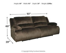 Load image into Gallery viewer, Clonmel Reclining Sofa and Loveseat with Recliner Package