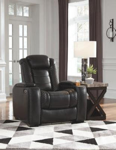 Party Time Power Reclining Sofa and Loveseat with Recliner Package