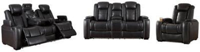 Party Time Power Reclining Sofa and Loveseat with Recliner Package