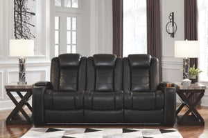 Party Time Power Reclining Sofa and Loveseat with Recliner Package