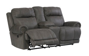 Austere Power Reclining Loveseat with Console