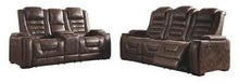 Load image into Gallery viewer, Game Zone Power Reclining Sofa and Loveseat Package