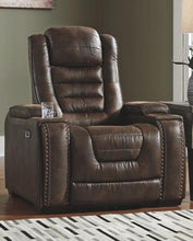 Load image into Gallery viewer, Game Zone Power Reclining Sofa and Loveseat with Recliner Package