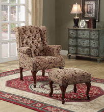 Load image into Gallery viewer, Queen Anne Light Brown Accent Chair