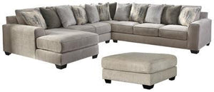 Ardsley 4-Piece Sectional with Ottoman Package