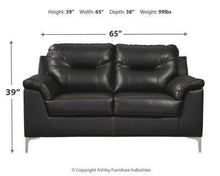 Load image into Gallery viewer, Tensas Sofa and Loveseat with Chair and Ottoman Package