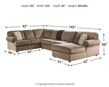 Load image into Gallery viewer, Jessa Place 3-Piece Sectional with Ottoman Package