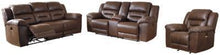 Load image into Gallery viewer, Stoneland Power Reclining Sofa and Loveseat with Recliner Package