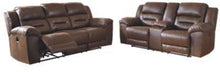 Load image into Gallery viewer, Stoneland Power Reclining Sofa and Loveseat Package