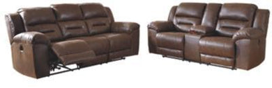 Stoneland Power Reclining Sofa and Loveseat Package
