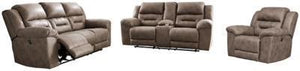 Stoneland Power Reclining Sofa and Loveseat with Recliner Package