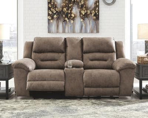 Stoneland Power Reclining Sofa and Loveseat Package