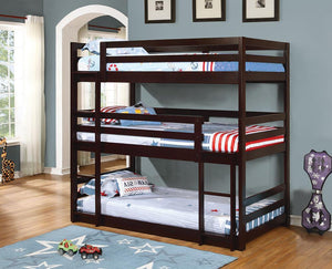 Sandler Cappuccino Three-Bed Bunk Bed