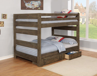 Wrangle Hill Gun Smoke Full/Full Bunk Bed