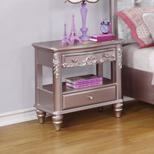 Load image into Gallery viewer, Caroline Metallic Lilac Nightstand