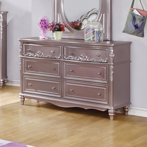 Caroline Metallic Lilac Dresser