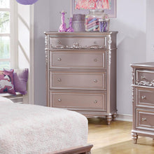 Load image into Gallery viewer, Caroline Metallic Lilac Four-Drawer Chest