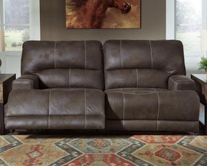 Kitching Power Reclining Sofa and Loveseat with Recliner Package