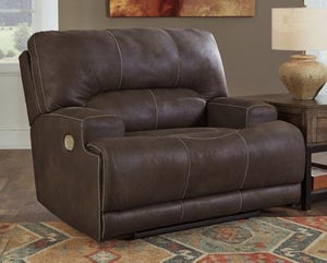 Kitching Power Reclining Sofa and Loveseat with Recliner Package