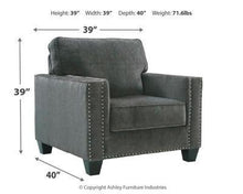 Load image into Gallery viewer, Gavril Chair and Ottoman Package