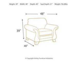 Lanett Chair and Ottoman Package