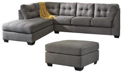 Maier 2-Piece Sleeper Sectional with Ottoman Package