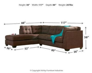 Maier 2-Piece Sectional with Recliner Package