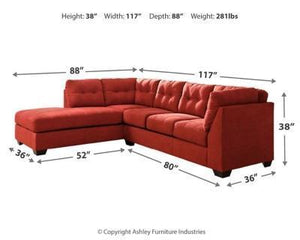 Maier 2-Piece Sectional with Recliner Package