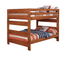 Load image into Gallery viewer, Wrangle Hill Amber Wash Full-over-Full Bunk Bed