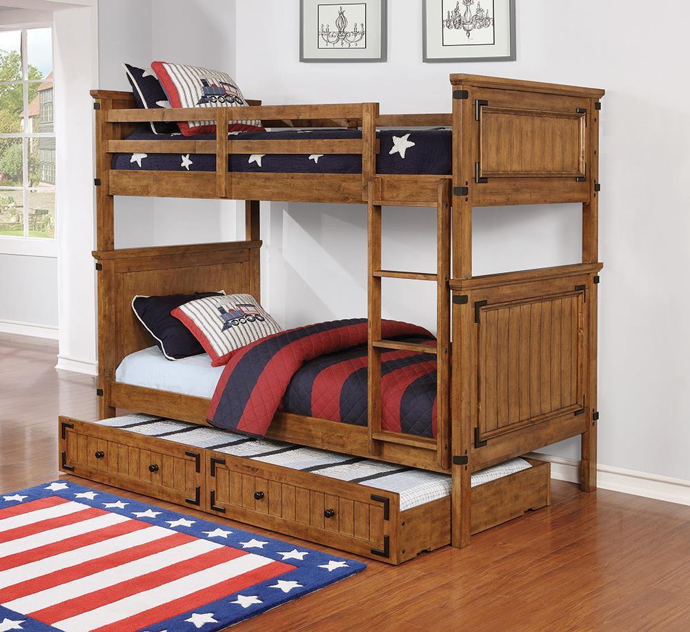 Coronado Rustic Honey Twin-over-Twin Bunk Bed