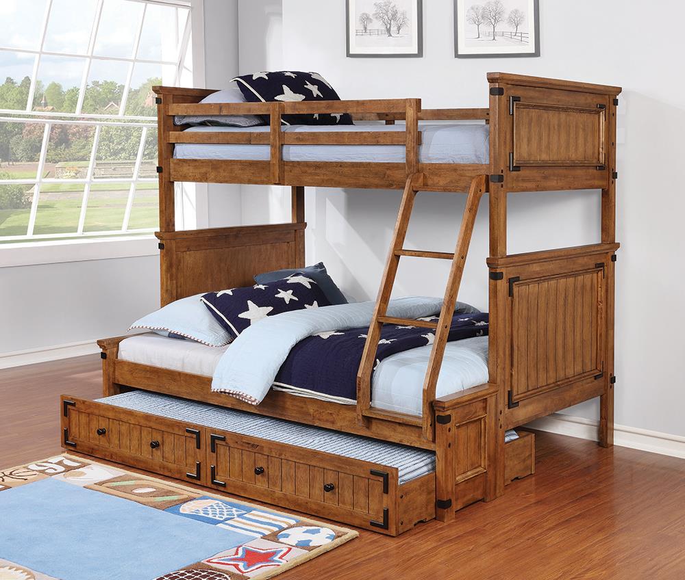 Coronado Rustic Honey Twin-over-Full Bunk Bed