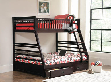 Ashton Cappuccino Twin-over-Full Bunk Bed