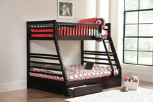 Load image into Gallery viewer, Ashton Cappuccino Twin-over-Full Bunk Bed
