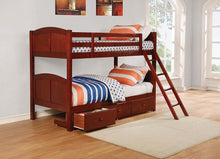 Load image into Gallery viewer, Parker Chestnut Twin-over-Full Bunk Bed